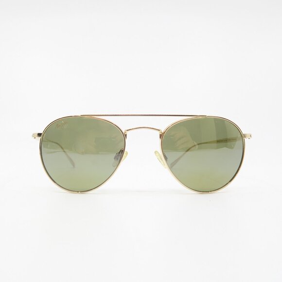 Maui Jim MJ548N-16 PISCES Gold-Bronze, Titanium, Aviator New Sunglasses. - Picture 3 of 11